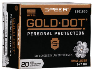 SPEER 23619GD GOLD DOT 9MM 147 HP 20/10